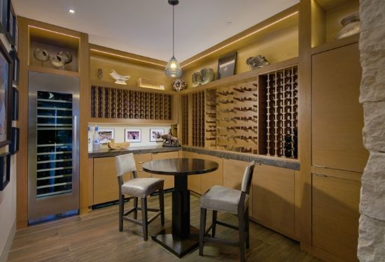 The wine cellar. (Photo by Toby Ponnay)